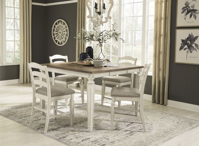 Signature Design by Ashley® Realyn 5-Piece Two-Tone Counter Height Dining Table Set-3