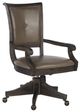 Magnussen Home® Sutton Place Weathered Charcoal Gray Upholstered Swivel Chair-0