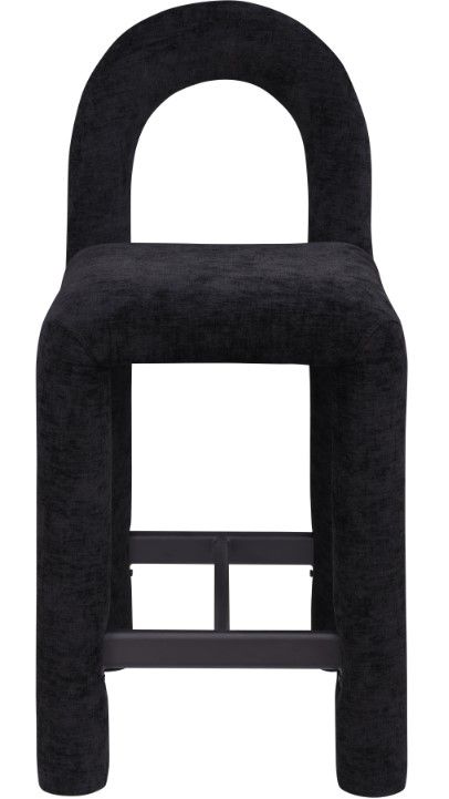 Meridian Furniture Amari Black Upholstered Counter Stool-1