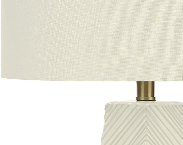 Monarch Specialties Inc. 29"H White Ceramic Table Lamp-2