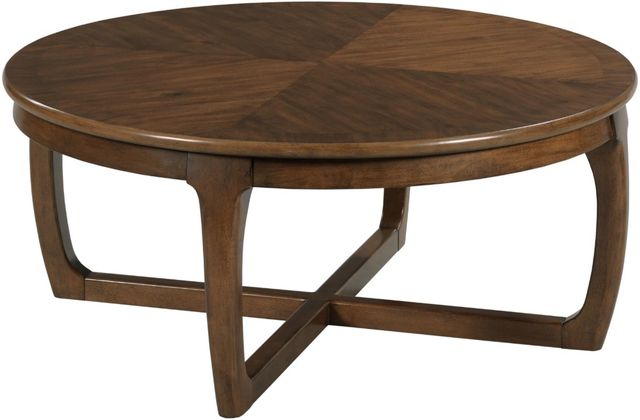 Hammary® Cartwright Hudson Brown Round Coffee Table-0