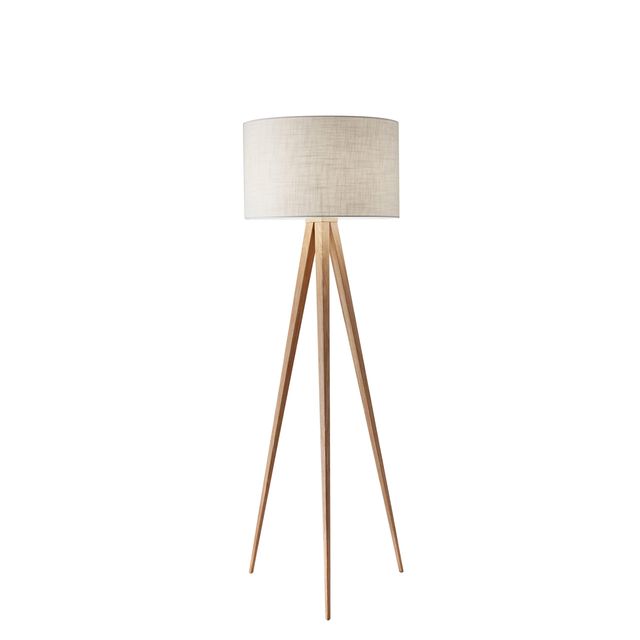 Adesso® Director Natural Oak Veneer Floor Lamp-0