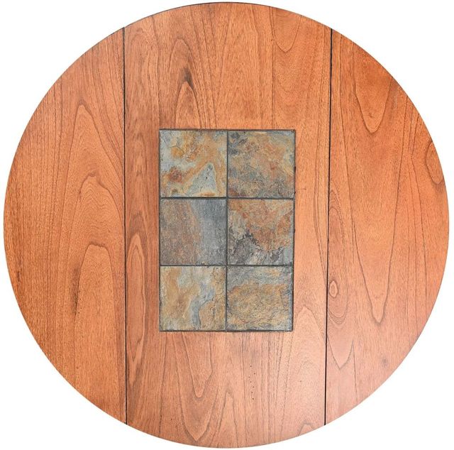 Sunny Designs™ Sedona Rustic Oak Drop Leaf Table with Slate -3