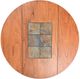 Sunny Designs™ Sedona Rustic Oak Drop Leaf Table with Slate -3