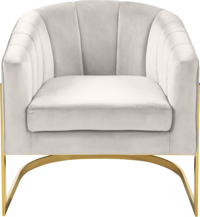 Meridian Furniture Carter Cream Chair-1