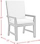 Elements International Donovan 7-Piece Black/Gray Upholstered Dining Set-2