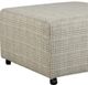 Corinthian Furniture Brentwood Gray Square Ottoman-1