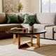 Bassett® Furniture BenchMade Andover Oak Round Cocktail Table-1