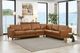 Hydeline® Bella 4-Piece Cognac Brown Sectional-2