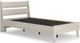 Signature Design by Ashley® Socalle 4-Piece Natural Twin Panel Headboard Bed Set-1