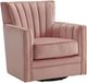 Elements International Loden Royale Blush Swivel Chair-0