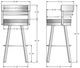 Amisco Ronny Harley/Pebble Swivel Bar Stool-4