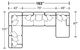 iAmerica Jacobi Steel 3-Piece Sectional Sofa-4378-62-30-76 Steel-1