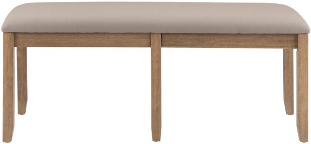 Linon Jordan Gray Wash Dining Bench-3