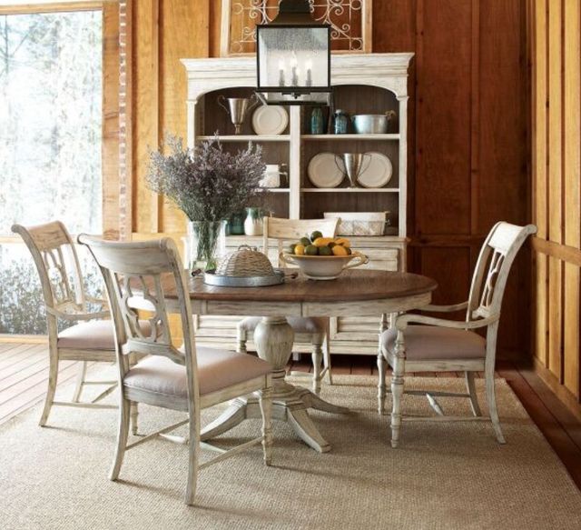 Kincaid® Weatherford Cornsilk Milford Round Dining Table-1