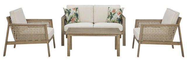 Signature Design by Ashley® Barn Cove 4-Piece Brown Outdoor Seating Set-0