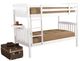 Kodiak Furniture Claire White Twin Bunk Bed with Tray-0