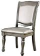 Furniture of America® Alpena 2-Piece Gray/Silver Side Chair Set-2