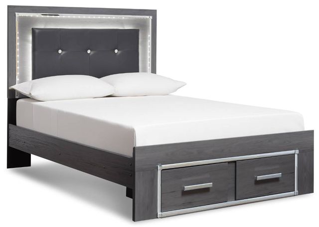 Signature Design by Ashley® Lodanna 6-Piece Gray Full Panel Storage Bed Set-1