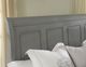 Vaughan-Bassett French Market Zinc Antique Gray Full Sleigh Bed with Low Profile Footboard-2