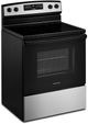 Amana® 30" Stainless Steel Freestanding Glass-Top Electric Range with Extra-Large Oven Window-2