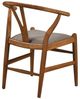 Coaster® Dinah 2-Piece Walnut/Brown Y-Shaped Back Wishbone Dining Side Chair Set-2
