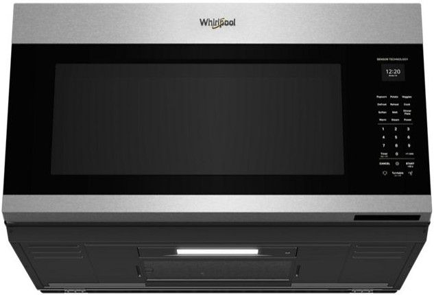 Whirlpool® 2.1 Cu. Ft. Fingerprint Resistant Stainless Steel Over the Range Microwave with Sensor Cooking and AccuPop™-3