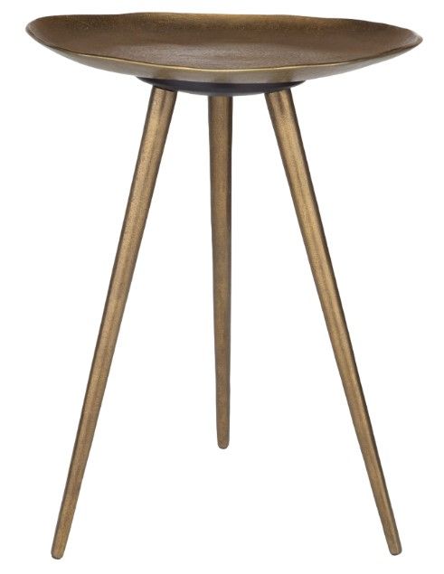 Uttermost® Lily Pad Antique Brass Accent Table-3