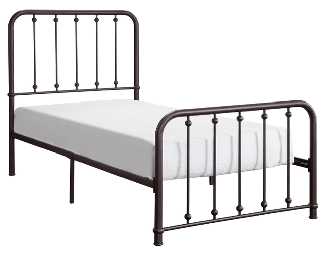 Homelegance® Larkspur Dark Bronze Twin Platform Bed-0