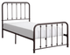 Homelegance® Larkspur Dark Bronze Twin Platform Bed-0