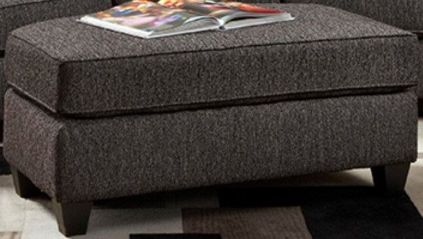 American Wholesale Furniture Tuxedo Charcoal Cocktail Ottoman-0