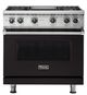 Viking® 5 Series 36'' Onyx Sealed Burner Pro Style Gas Range-0