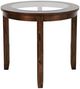 Jofran Inc. Urban Icon Glass Top Round Counter Table with Merlot Base-0