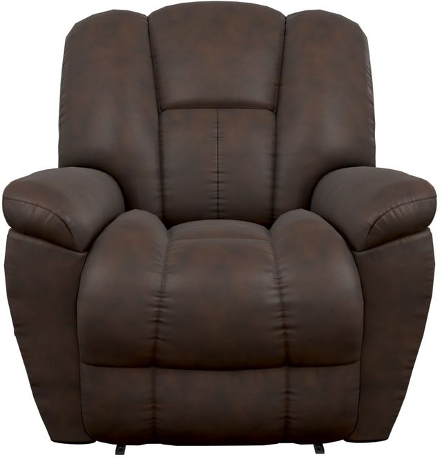 La-Z-Boy® Maverick Walnut Leather Manual Wall Recliner-1