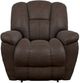 La-Z-Boy® Maverick Walnut Leather Manual Wall Recliner-1