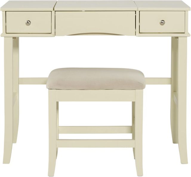 Linon Jackson 3-Piece Cream Vanity Set-2