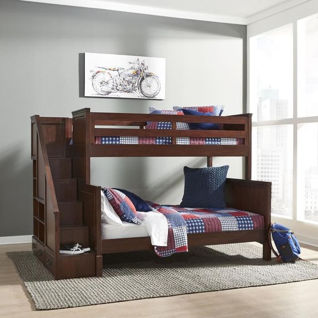 homestyles® Aspen Brown Twin/Full Bunk Bed-1