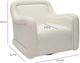 TOV Furniture Charli Cream Swivel Chair-2