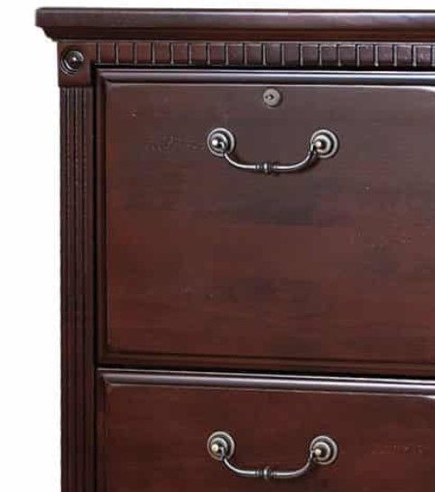 Martin Furniture Huntington Vibrant Cherry 4-Drawer File Cabinet-1
