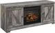 Signature Design by Ashley® Wynnlow 4-Piece Gray Entertainment Center Electric Fireplace-1