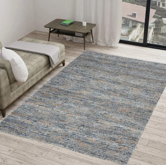 KAS Rugs Kauai Slate Natural Horizon 5'x7' Area Rug-4