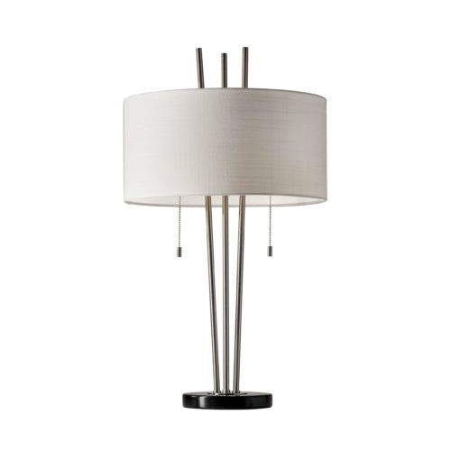 Adesso® Anderson Brushed Steel Table Lamp-0