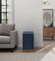 Legends Home Nora Blue Denim Chairside Table with Whiskey Base-1