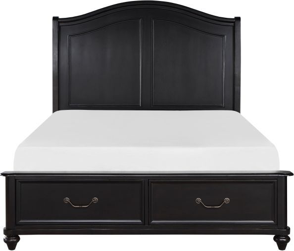 Homelegance® Herman 4-Piece Dark Brown Queen Panel Bed Set-1