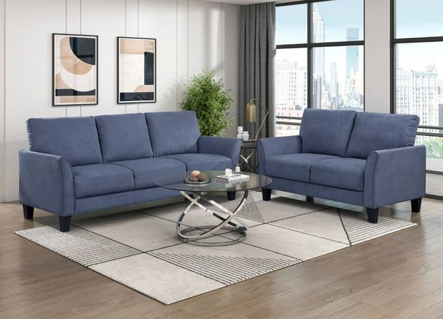 Homelegance® Aliana Blue Sofa-1