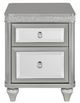 Elements International Avril Silver Chairside Table-1