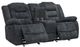 Parker House® Bolton Misty Storm Manual Glider Reclining Loveseat-4