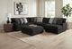 iAmerica Paradise Ebony 3pc Right Arm Chaise Sectional-0
