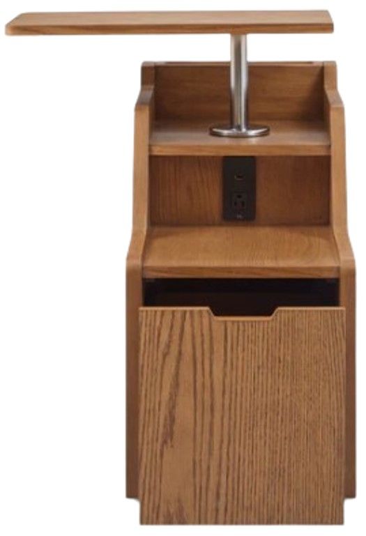 Flexsteel® Sidekick Medium Brown Smart Side Table-3