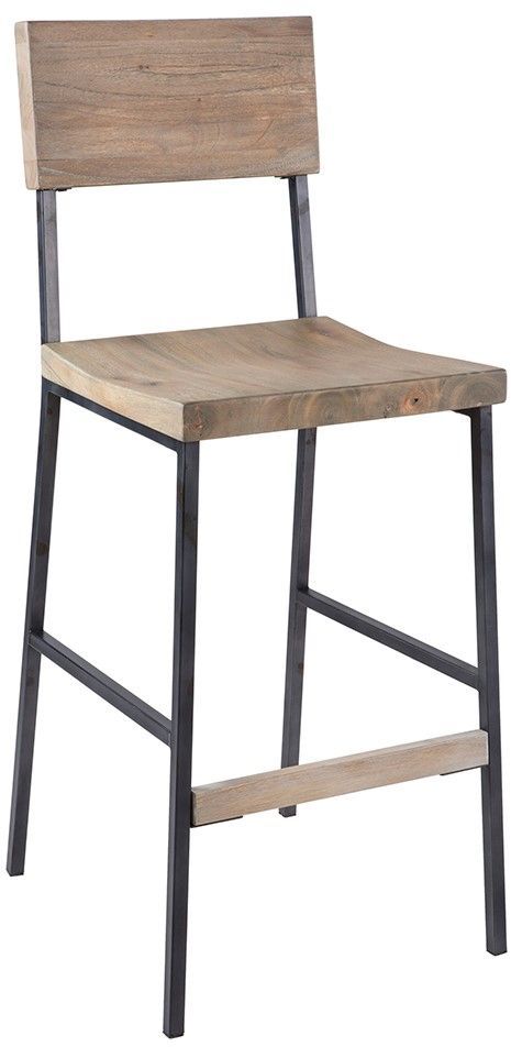 Olliix by INK+IVY Grey Tacoma 30" Bar Stool-0